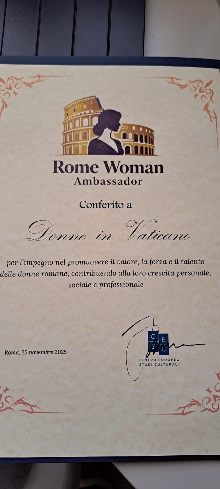 rome woman amabassador