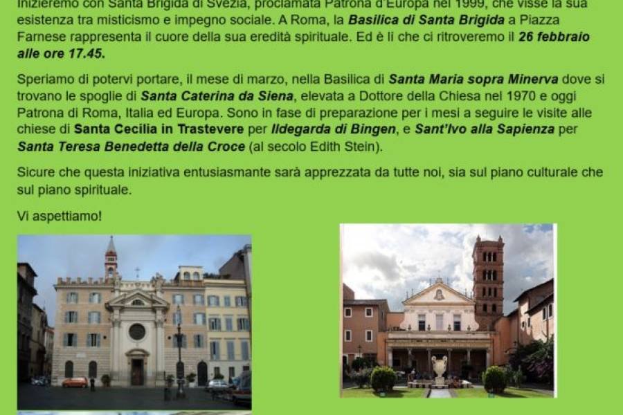 Visite Chiese Sante Patrone (26/2/2025)